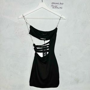 My outfit online midi black dress